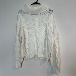 NEW! Fringe Ivory Pullover Sweater M